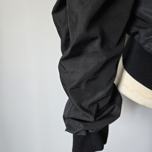 Mackage Black BomberJacket With Leather Trim. Size XXS - Picture 6 of 16